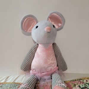 Scentsy Plush Mouse with Pink and Gray Accents